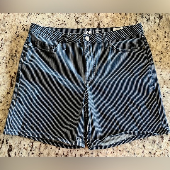 Lee Pants - Lee Navy and White Pin Striped Women's Shorts